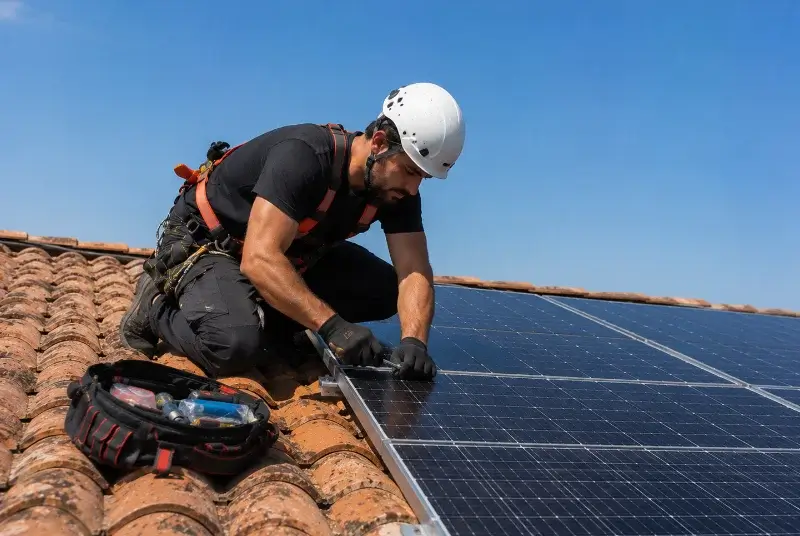 Maintenance et monitoring de panneaux solaires à la Penne-sur-l'Ouvèze