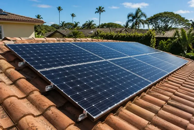 Installation de panneaux solaires à la Penne-sur-l'Ouvèze